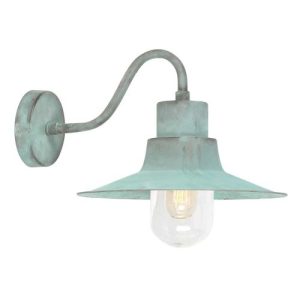ELSTEAD SHELDON 1 LIGHT WALL LANTERN - VERDIGRIS