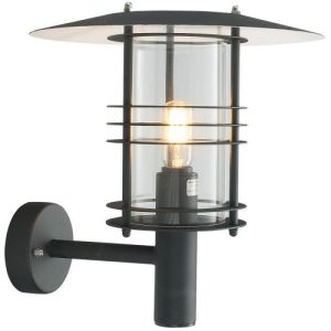 ELSTEAD STOCKHOLM 1 LIGHT GRANDE WALL LANTERN - BLACK