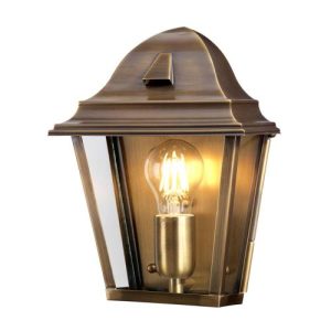 ELSTEAD ST JAMES 1 LIGHT WALL LANTERN - BRASS