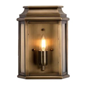 ELSTEAD ST MARTINS 1 LIGHT WALL LANTERN - BRASS