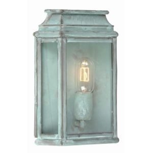 ELSTEAD ST MARTINS 1 LIGHT WALL LANTERN - VERDIGRIS