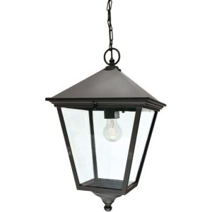 ELSTEAD TURIN GRANDE 1 LIGHT CHAIN LANTERN - BLACK