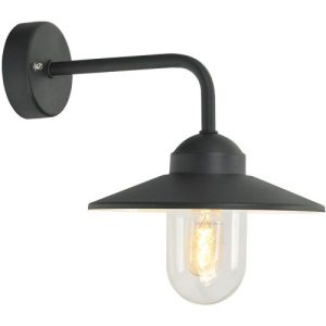 ELSTEAD VANSBRO 1 LIGHT WALL LANTERN BLACK