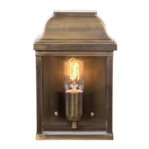 ELSTEAD VICTORIA 1 LIGHT WALL LANTERN - BRASS