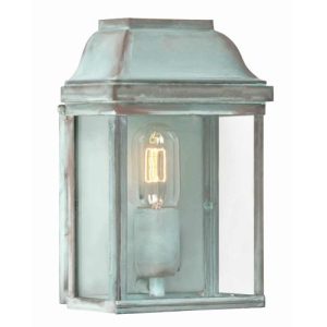 ELSTEAD VICTORIA 1 LIGHT WALL LANTERN - VERDIGRIS
