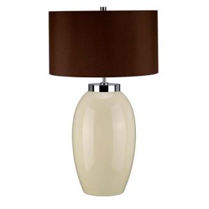 ELSTEAD VICTOR 1 LIGHT LARGE TABLE LAMP - CREAM