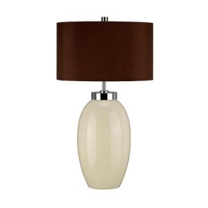 ELSTEAD VICTOR 1 LIGHT SMALL TABLE LAMP - CREAM