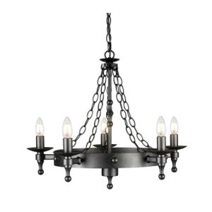 ELSTEAD WARWICK 5 LIGHT CHANDELIER
