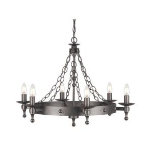 ELSTEAD WARWICK 6 LIGHT CHANDELIER
