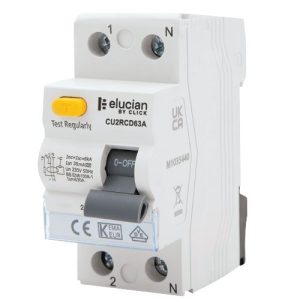 ELUCIAN RCD TYPE A 2 POLE 80A 30MA A CLASS