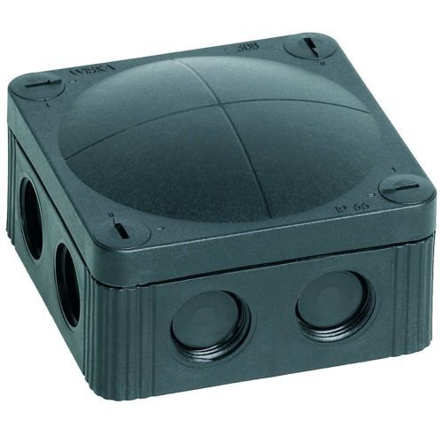 85MMX85MMX51MM IP66 BLACK J/BOX (WITH TERMINALS) 200ML