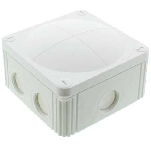 110 X 110 X 66 IP66 WHITE J/BOX (WITH TERMINALS) 600ML