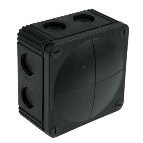 110 X 110 X 66 IP66 BLACK J/BOX (NO TERMINALS) 600ML