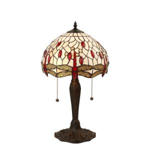 ENDON TIFFANY DRAGONFLY BEIGE SMALL TABLE
