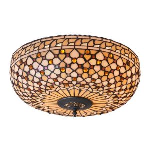 ENDON TIFFANY MILLE FEUX LARGE 2LT FLUSH