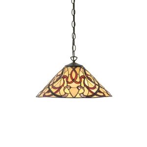 ENDON TIFFANY RUBAN MEDIUM PENDANT