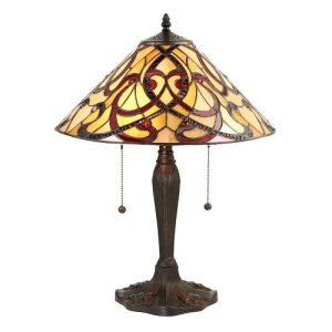 ENDON TIFFANY RUBAN MEDIUM TABLE