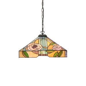 ENDON TIFFANY WILLOW LARGE 3LT PENDANT