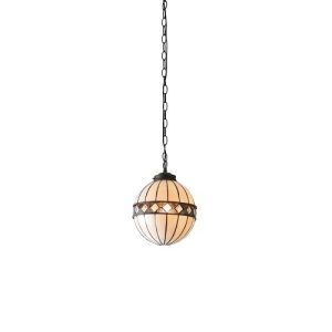 ENDON TIFFANY FARGO SMALL GLOBE PENDANT