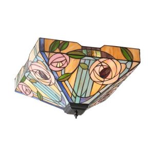 ENDON TIFFANY WILLOW LARGE 2LT FLUSH