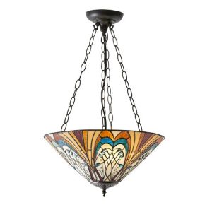 ENDON TIFFANY HECTOR MEDIUM INVERTED 3LT PENDANT