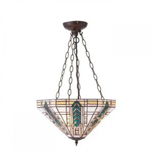 ENDON TIFFANY LLOYD MEDIUM INVERTED 3LT PENDANT