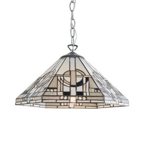 ENDON TIFFANY METROPOLITAN MEDIUM PENDANT