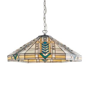 ENDON TIFFANY LLOYD LARGE 3LT PENDANT