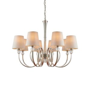 ENDON INTERIORS 1900 FABIA 8LT PENDANT & MARBLE SHADES
