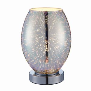 ENDON 1LT HOLOGRAPHIC GLASS TOUCH TABLE LAMP