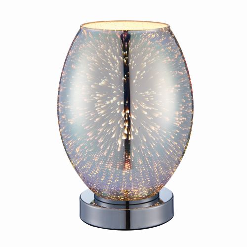 ENDON 1LT HOLOGRAPHIC GLASS TOUCH TABLE LAMP