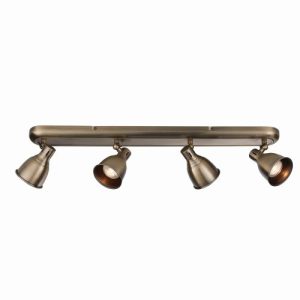 ENDON ANT BRASS 4-LT SPOT BAR