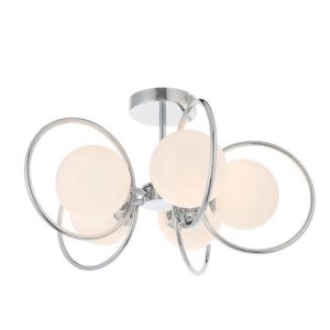 ENDON ORB 5LT SEMI FLUSH