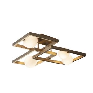 ENDON MELEK 4LT SEMI FLUSH CONTEMPORARY GEOMETRIC