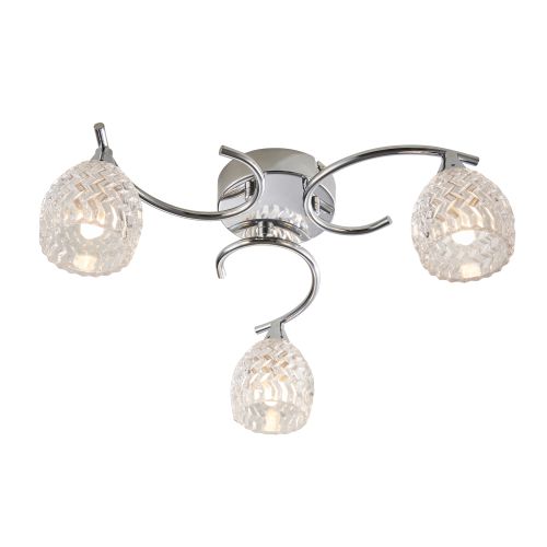 ENDON BOYER 3-LIGHT FLUSH CHROME