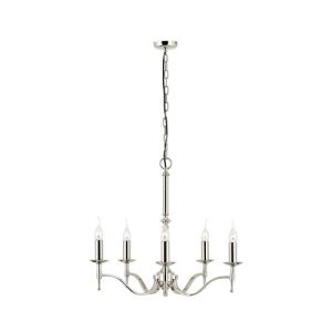 ENDON INTERIORS 1900 STANFORD NICKEL 5LT PENDANT