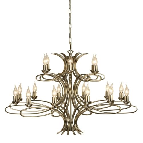 ENDON INTERIORS 1900 PENN BRUSHED BRASS 18LT PENDANT