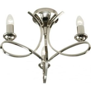 ENDON INTERIORS 1900 PENN NICKEL 3LT SEMI FLUSH