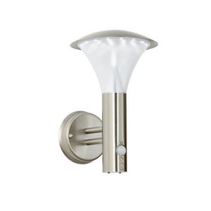 FRANCIS PIR WALL LIGHT BRUSHED STAINLESS STEEL 26W LED INT