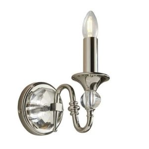 ENDON INTERIORS 1900 POLINA NICKEL SINGLE WALL