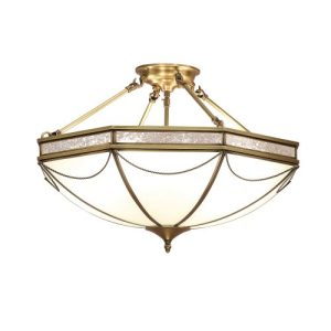 ENDON INTERIORS 1900 RUSSELL 3LT SEMI FLUSH