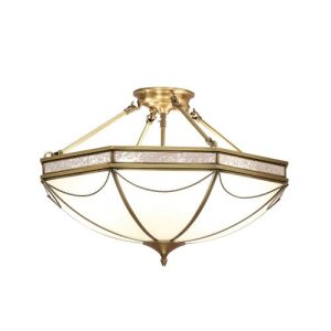 ENDON INTERIORS 1900 RUSSELL 8LT SEMI FLUSH