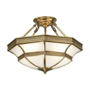 ENDON INTERIORS 1900 BALFOUR 4LT SEMI FLUSH