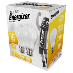ENERGIZER LED GLS B22 (BC) 806LM 8.2W 3,000K (WARM