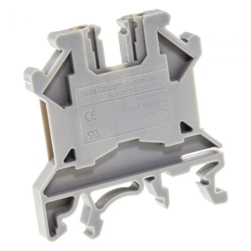 EUROPA 2.5MM GREY DIN RAIL TERMINAL