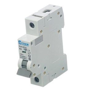 EUROPA 50A C-TYPE SINGLE POLE MCB