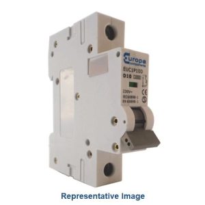 EUROPA 50A D-TYPE SINGLE POLE MCB