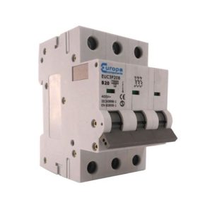 EUROPA TRIPLE POLE 63A B-TYPE MCB