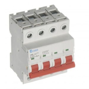 EUROPA 125A 3P MAINS SWITCH/ISOLATOR FOR TPN