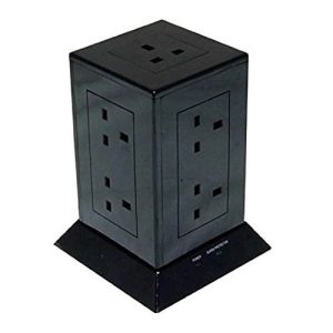 8G 1.5M 13A SURGE EXT CUBE+USB BLACK